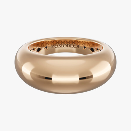 18K Gold Fractal Ring Code 9866